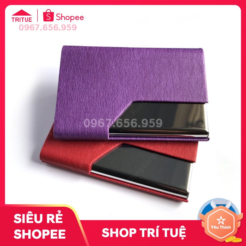 Mẫu ví đựng thẻ danh thiếp có sẵn nhiều màu đẹp cho khách hàng lựa chọn, bán sẵn ví namecard