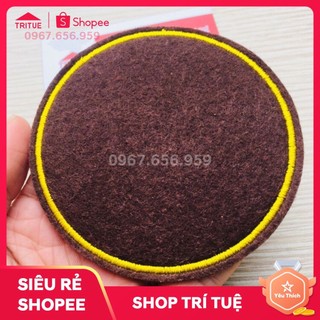 Đế lót ly vải nỉ giá rẻ có sẵn, Combo 100 chiếc lót ly vải nỉ có sẵn giá rẻ, Đế lót cốc vải nỉ màu nâu, Miếng lót cốc.