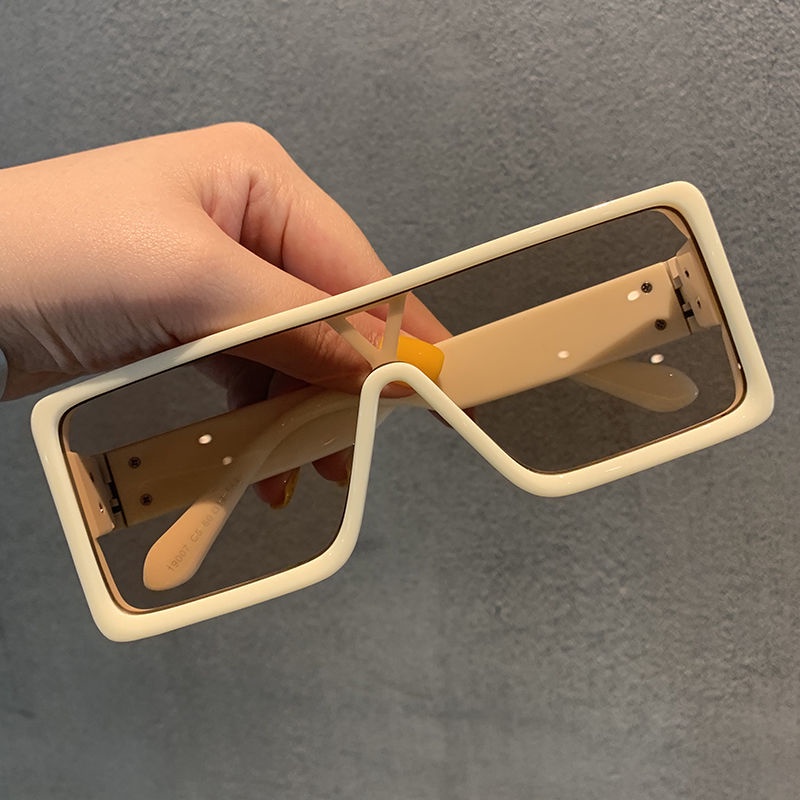 Kính Mát Gọng Dày Rộng Phong Cách punk rock Hàn Quốc Cá Tính Thời Trang Cho Nam