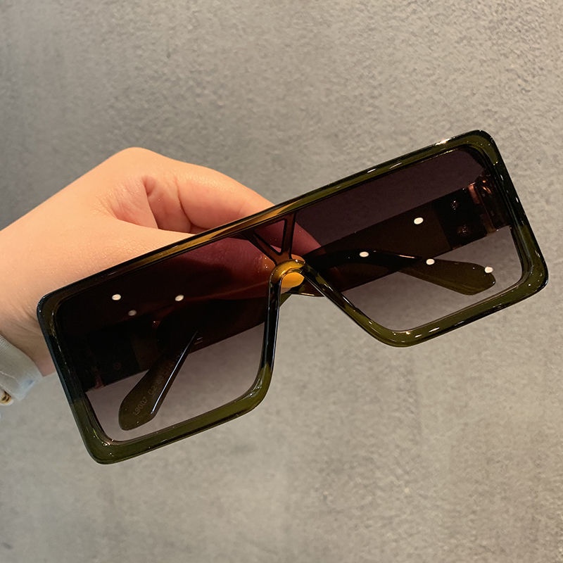 Kính Mát Gọng Dày Rộng Phong Cách punk rock Hàn Quốc Cá Tính Thời Trang Cho Nam