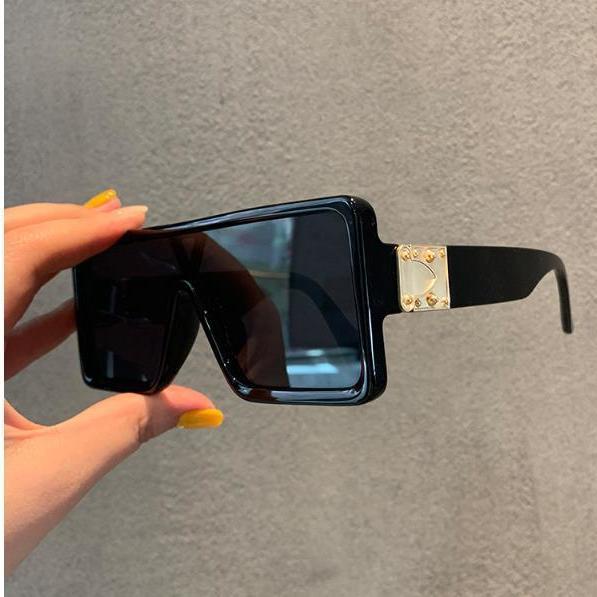 Kính Mát Gọng Dày Rộng Phong Cách punk rock Hàn Quốc Cá Tính Thời Trang Cho Nam