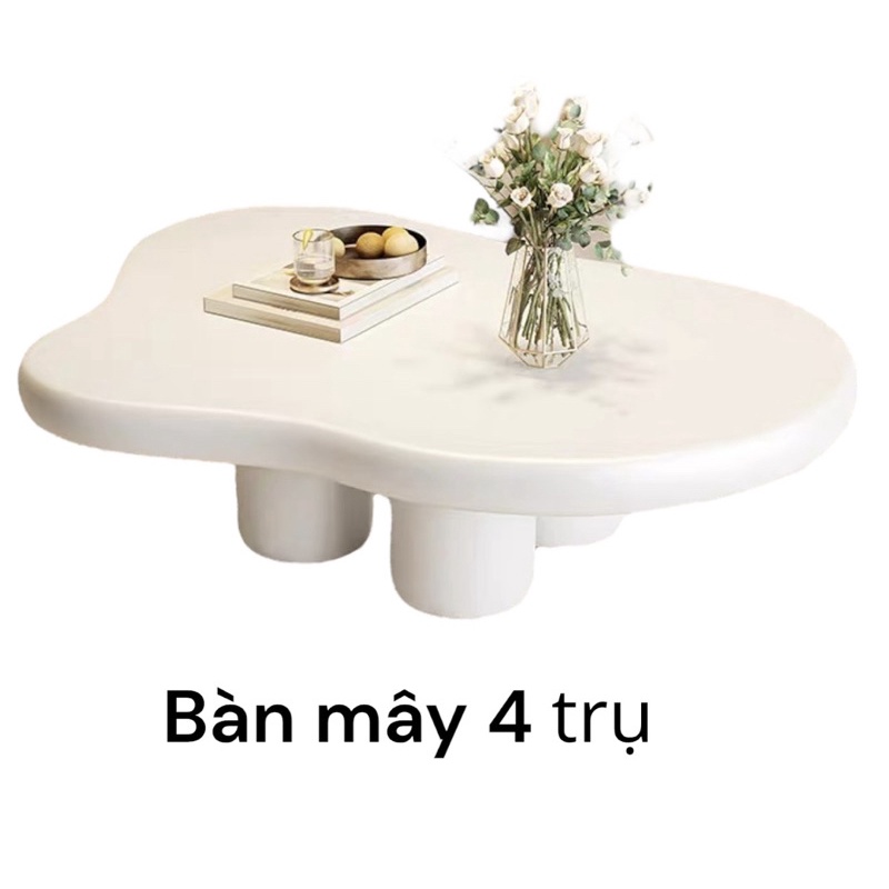 Bàn Mây Cloudy/ Bàn sao biển 4 trụ #cowodecor