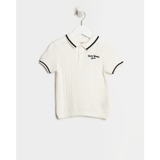 Áo polo trăng knit River Island_UK authentic