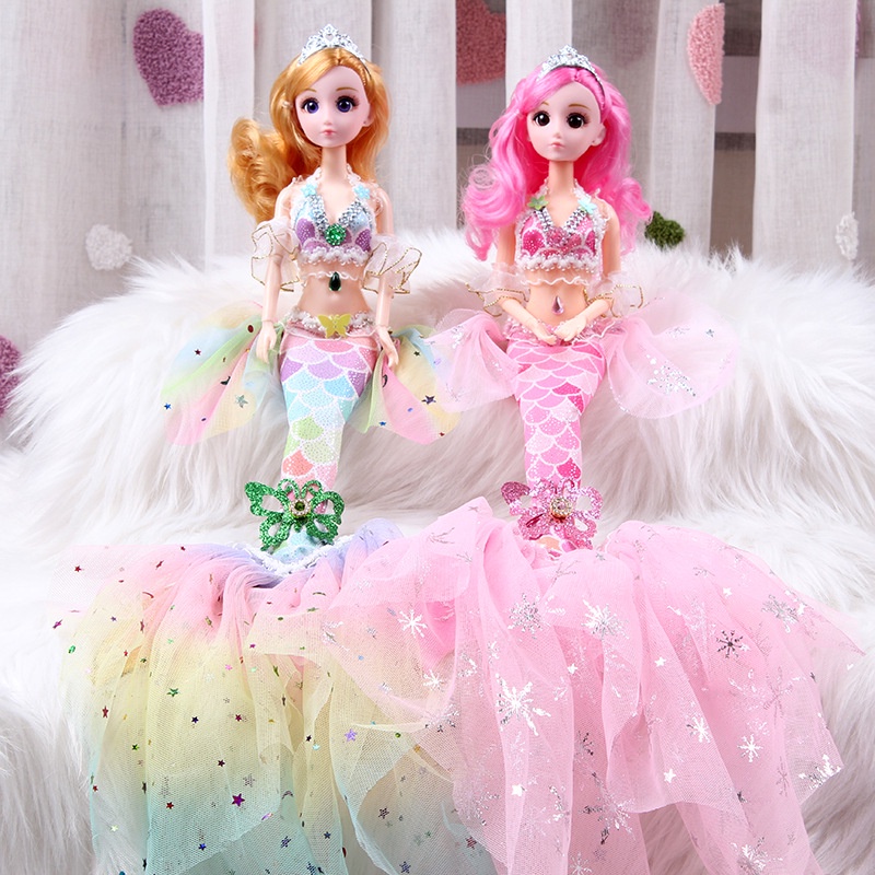┅❃☢Nàng tiên cá búp bê barbie xinh đẹp kèm phụ kiện váy cao cấp