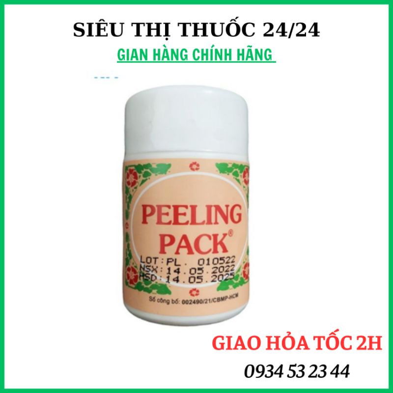 Gel Lột Mụn Peeling Pack ⚡ CAM KẾT CHÍNH HÃNG ⚡ Gel Foci lột tất cả loại mụn cám, mụn đầu đen, trứng cá