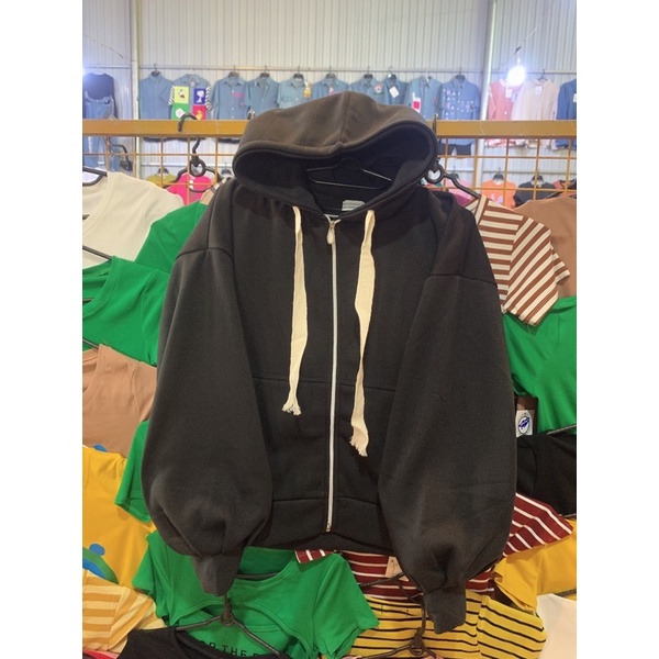 ÁO NỈ NGOẠI TAY PHỒNG FREESIZE < 75kg