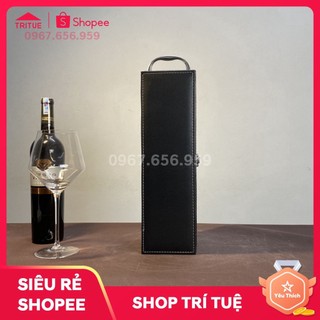 HỘP RƯỢU DA CAO CẤP ĐƠN SIÊU SANG