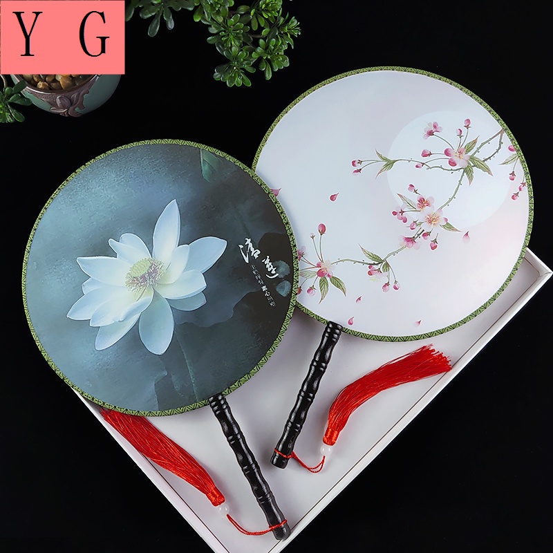 Quạt Hai Mặt 24 Cánh Phong Cách Cổ Điển Cho Nữ