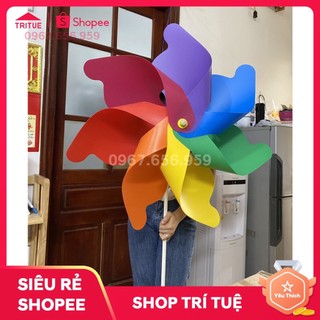 Chong Chóng 7 Sắc Cầu Vồng Khổng Lồ Trang Trí Ngoài Trời - CHONG CHÓNG QUE KHỔNG LỒ