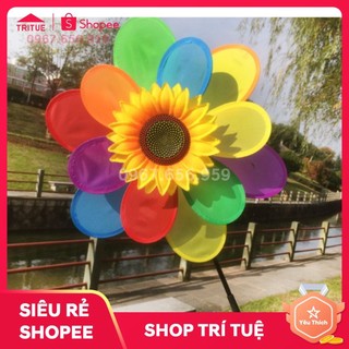 Chong chóng nhựa hình hoa hướng dương, chong chóng nhựa trang trí ngoài trời