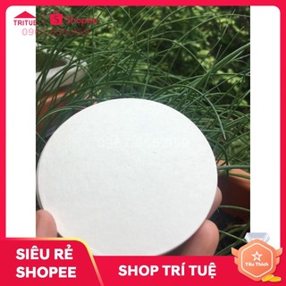 Combo 100 chiếc lót ly giấy trơn rẻ nhất, Đế lót cốc chất liệu giấy trơn hàng có sẵn, cơ sở sản xuất in ấn lót ly giấy