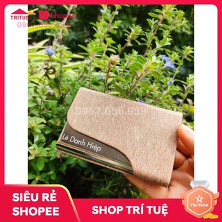 Hộp đựng card visit đẹp tặng sếp nữ, Ví đựng danh thiếp bỏ túi cho nữ, Ví đựng thẻ khắc theo yêu cầu đẹp cho nữ