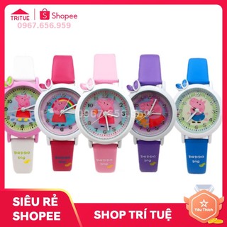 Đồng hồ lợn hồng peppa pig, heo peppa pig cho bé gái