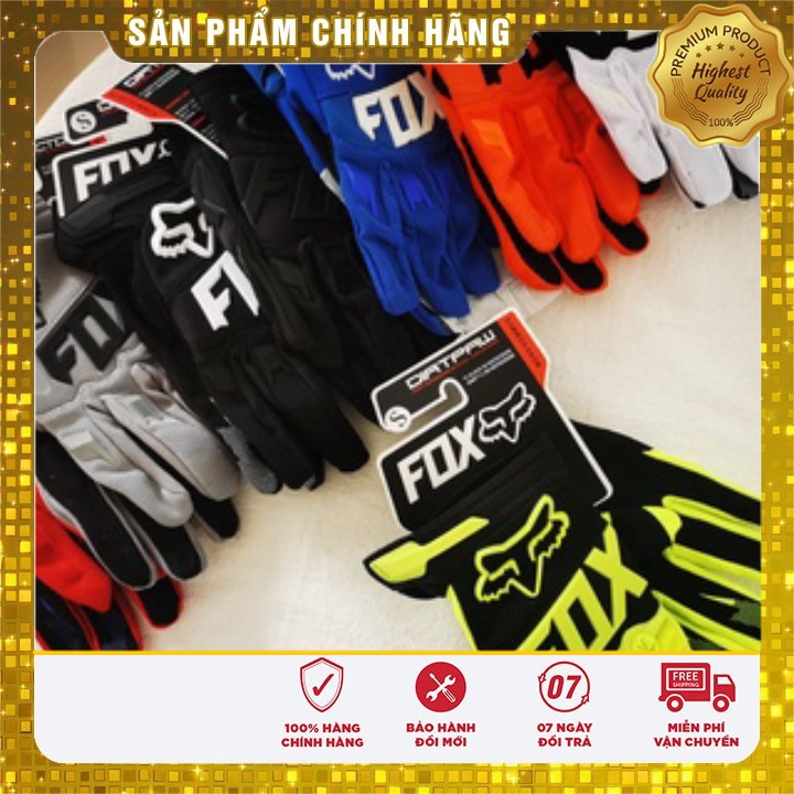 Găng tay Fox Racing cho Mtb Motocross Thể thao ngoài trời Unisex chất lượng cao Tất cả các mùa Găng tay 5 màu