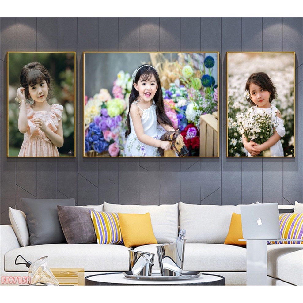 Set 3 Ảnh Tráng Gương Treo Tường Phòng Khách Phong Cách Hiện Đại/ Tranh Tráng Gương Phòng Khách/ Decor Phòng/ Khách Sạn