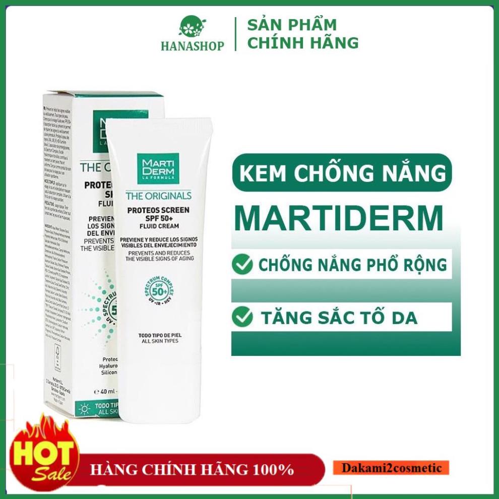 Kem Chống Nắng Martiderm The Originals Proteos Screen 100 Calming Suncream 50 PA++++ 40ml