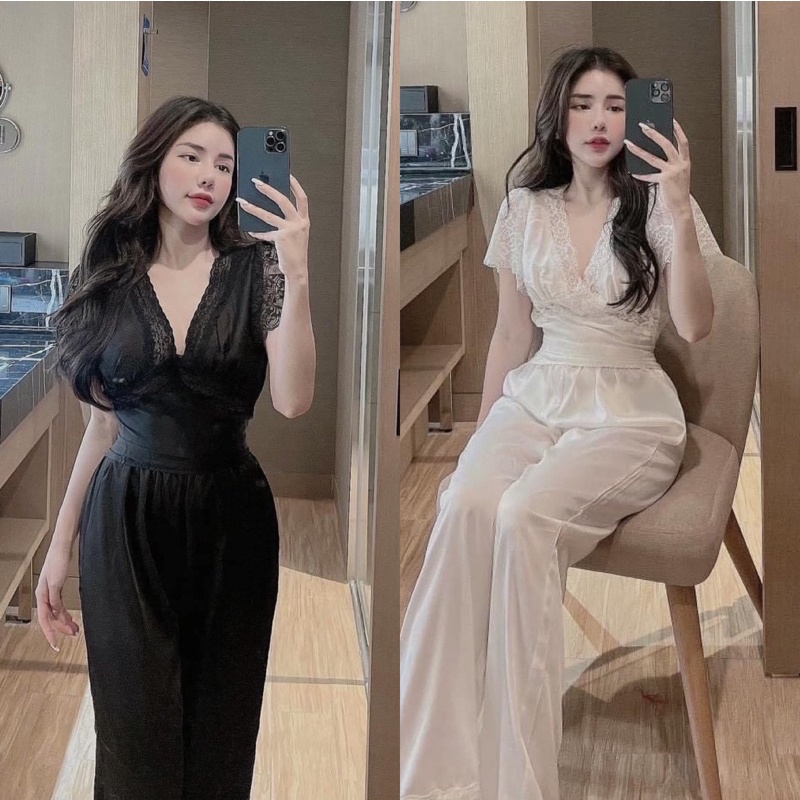 Bộ Pyjama Nữ Tay Ngắn Chất Lụa Latin Siêu Thoáng Mát Hàng Thiết Kế Loại 1