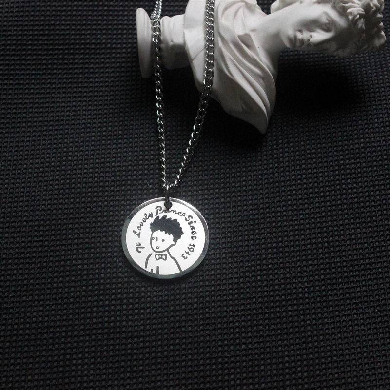 Cặp Dây Chuyền Thép Titan Không Phai Mặt Khắc Chữ Do Not Fade Little Prince Dành Cho Cặp Đôi