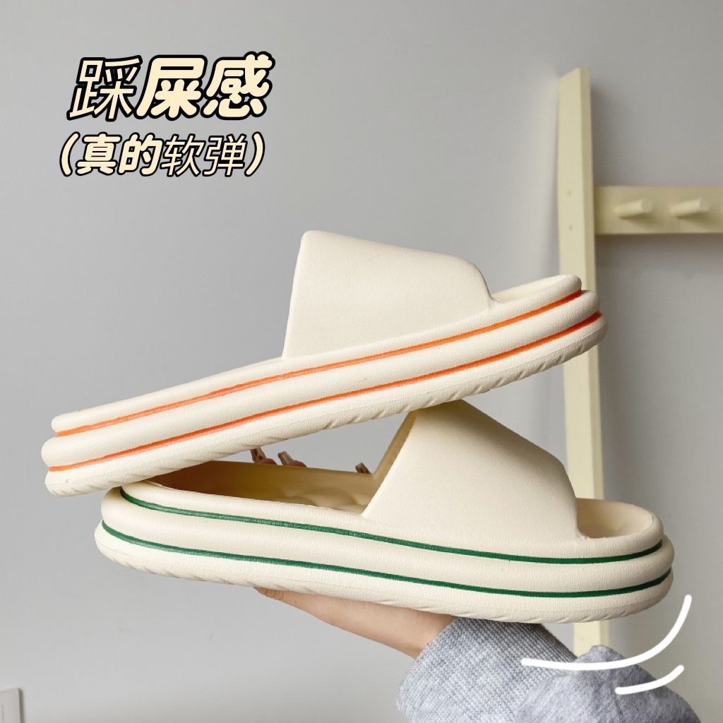 Dép Xỏ Ngón Đi Trong Nhà Đế Mềm Dày Dặn Khử Mùi Chống Trượt Đơn Giản Dành Cho Cặp Đô