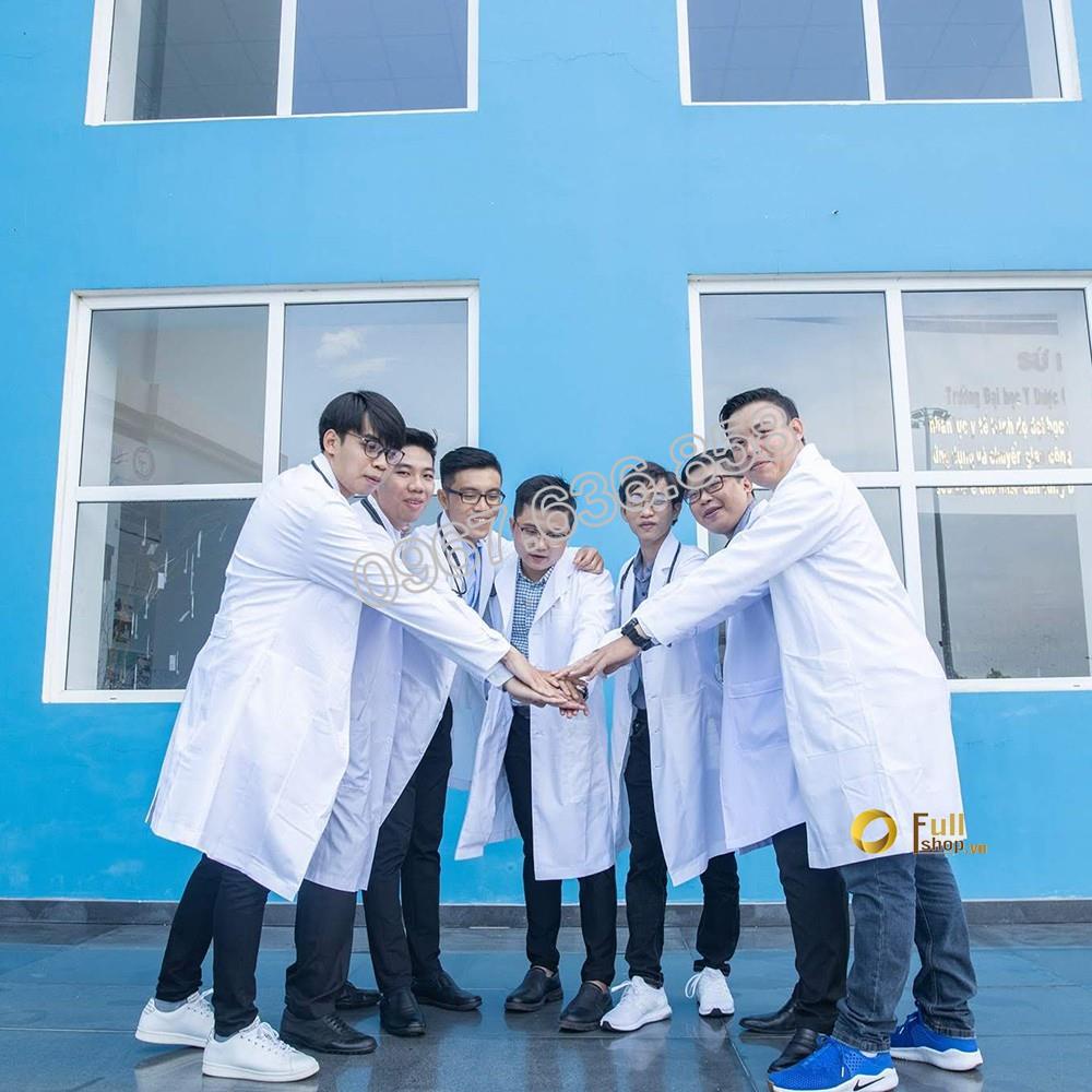 Áo Blu - Áo Bác Sĩ Dáng Dài Cộc Tay Nam/Nữ, Vải Loại Đẹp - [HÀNG CHÍNH HÃNG]