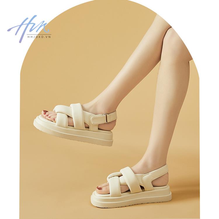 Sandal Đế Dày Thời Trang Mùa Hè 2023 Phong Cách Roman Mới Cho Nữ