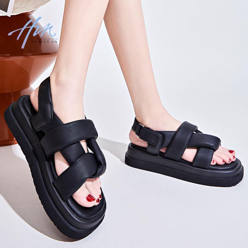 Sandal Đế Dày Thời Trang Mùa Hè 2023 Phong Cách Roman Mới Cho Nữ