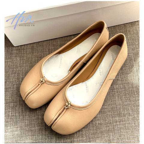 Giày Múa Ba Lê Bằng Da Thuộc Thời Trang Mùa Xuân Hè 2023 Dành Cho Nữ