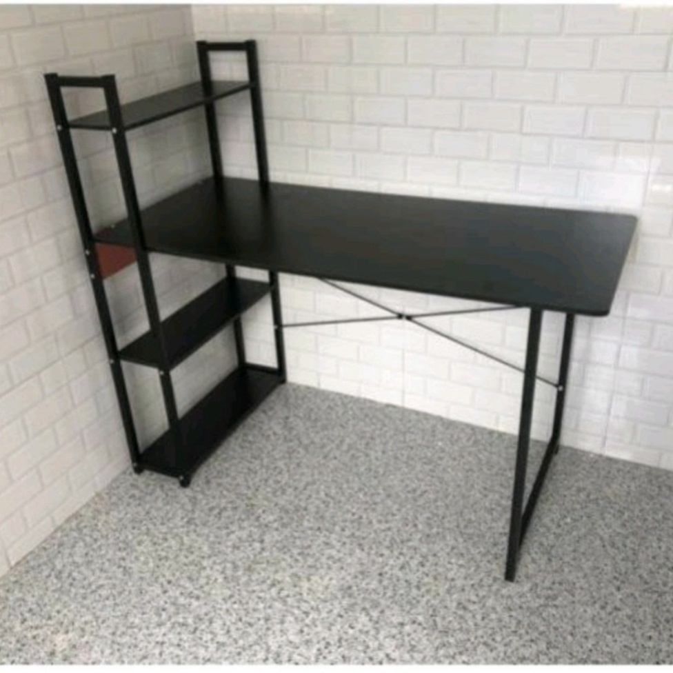[SALE ĐẬM] -  Bàn làm việc 3 kệ sách chân sắt sơn tĩnh điện chính hãng - bàn học kệ sách bảo hành 12 tháng | BigBuy360 - bigbuy360.vn