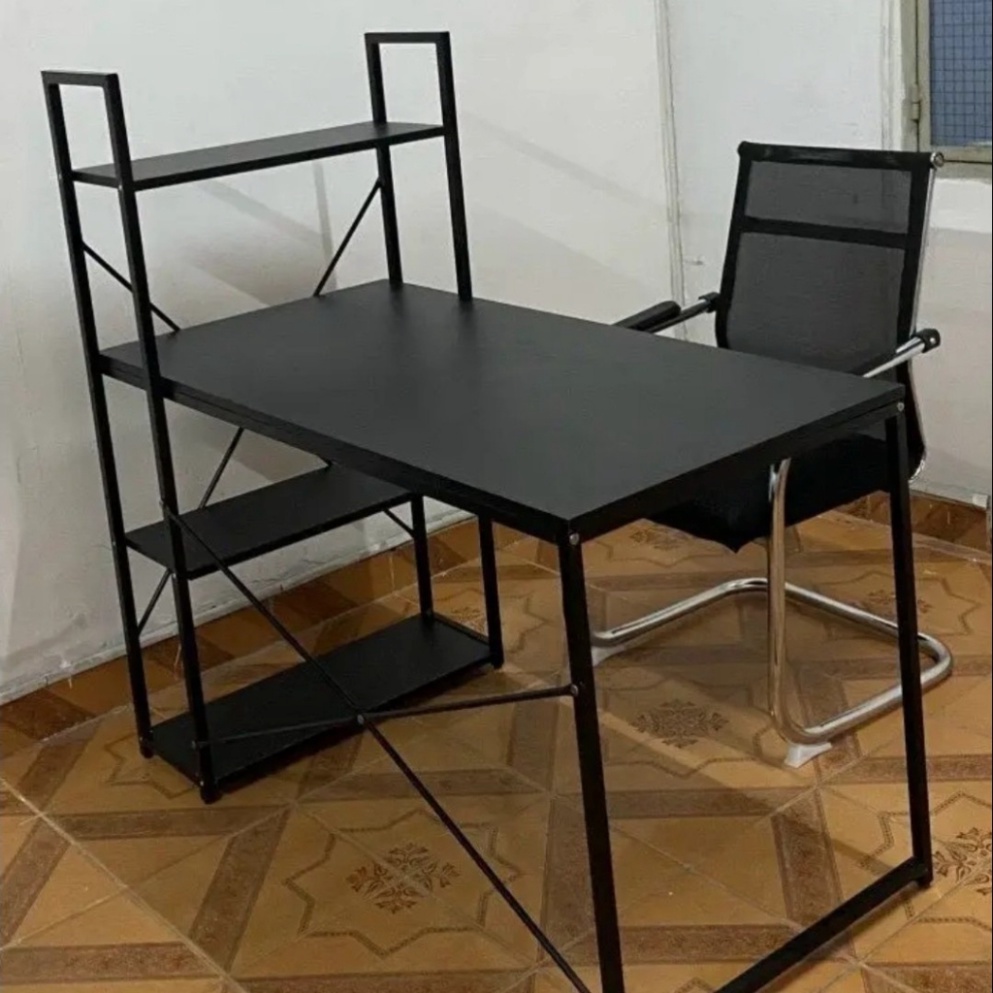 [SALE ĐẬM] -  Bàn làm việc 3 kệ sách chân sắt sơn tĩnh điện chính hãng - bàn học kệ sách bảo hành 12 tháng | BigBuy360 - bigbuy360.vn