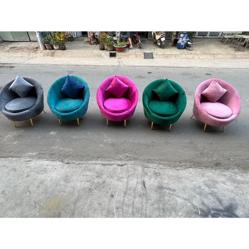 [SALE ĐẬM] -  Ghế sofa đơn thư giãn, ghế đọc sách, sofa nail vải nhung chính hãng - bảo hành 12 tháng | BigBuy360 - bigbuy360.vn
