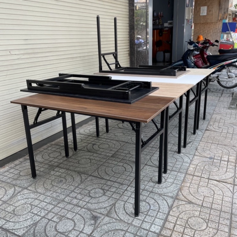 [SALE ĐẬM] -  Bàn làm việc gấp gọn chân sắt tiện lợi - bảo hành 12 tháng | BigBuy360 - bigbuy360.vn