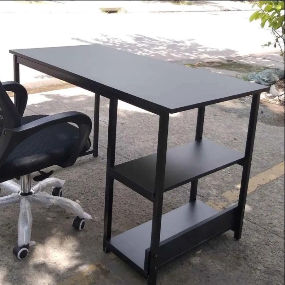 [SALE ĐẬM] -  Bàn làm việc liền 2 kệ sách chân sắt mặt gỗ công nghiêp loại 1 (bàn học 2 kệ sách) - BẢO HÀNH 12 THÁNG | BigBuy360 - bigbuy360.vn