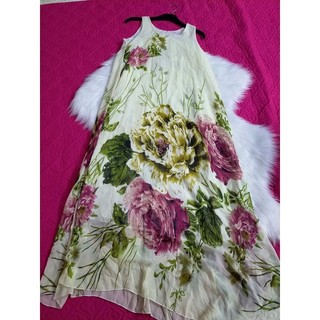 Đầm maxi voan