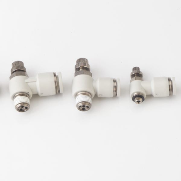 Van tiết lưu SL màu trắng, hàng tốt góc ren ngoài khí nén, phun sương chịu được áp suất cao giá sỉ