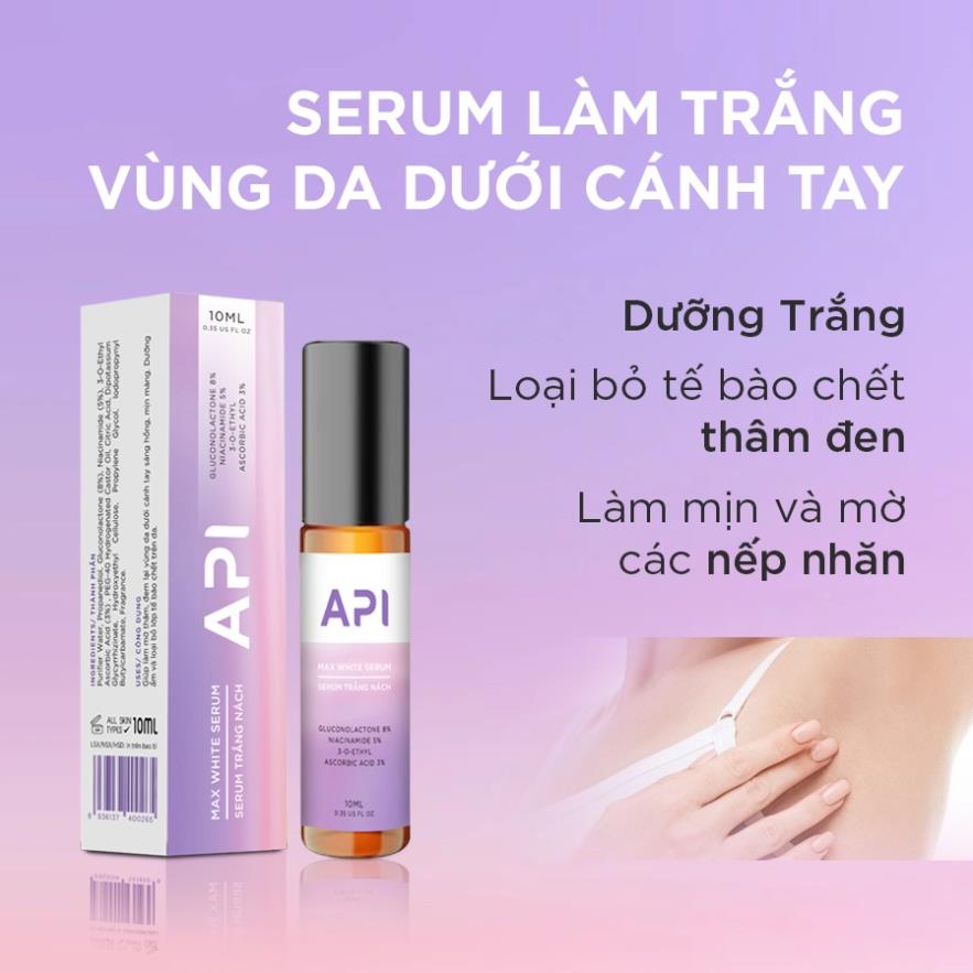 Son nách API, lăn khử mùi hôi nách API, Serum khử mùi ngăn tiết mồ hôi 72h Armpit Serum 10ml mochi