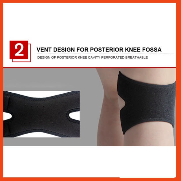 Bó gối Sport Aolikes A-7929 Đai tương trợ xương bánh chè chăm sóc đầu gối Băng gối co dãn đàn hồi 7929 sport knee protec