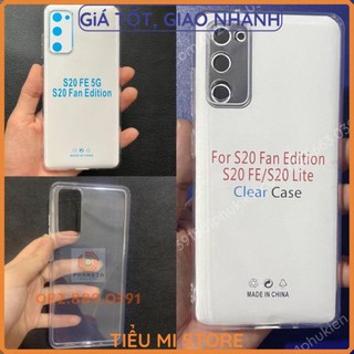 Ốp lưng samsung galaxy s20 fe 5g / s20 lite / s20 fan edition dẻo trong bảo vệ cam, siêu bền, dày, đẹp
