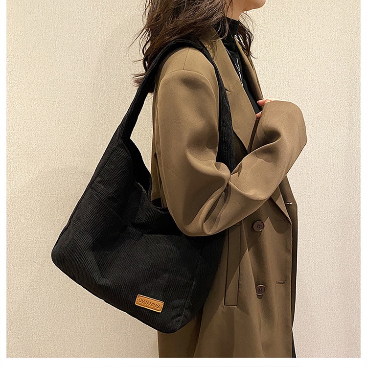 Túi tote đeo chéo vải canvas nhung tăm, len tăm siêu dày hàng QC  | T2015 | royalxuongmay