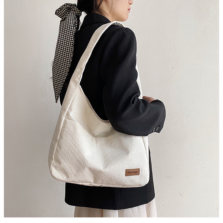 Túi tote đeo chéo vải canvas nhung tăm, len tăm siêu dày hàng QC  | T2015 | royalxuongmay