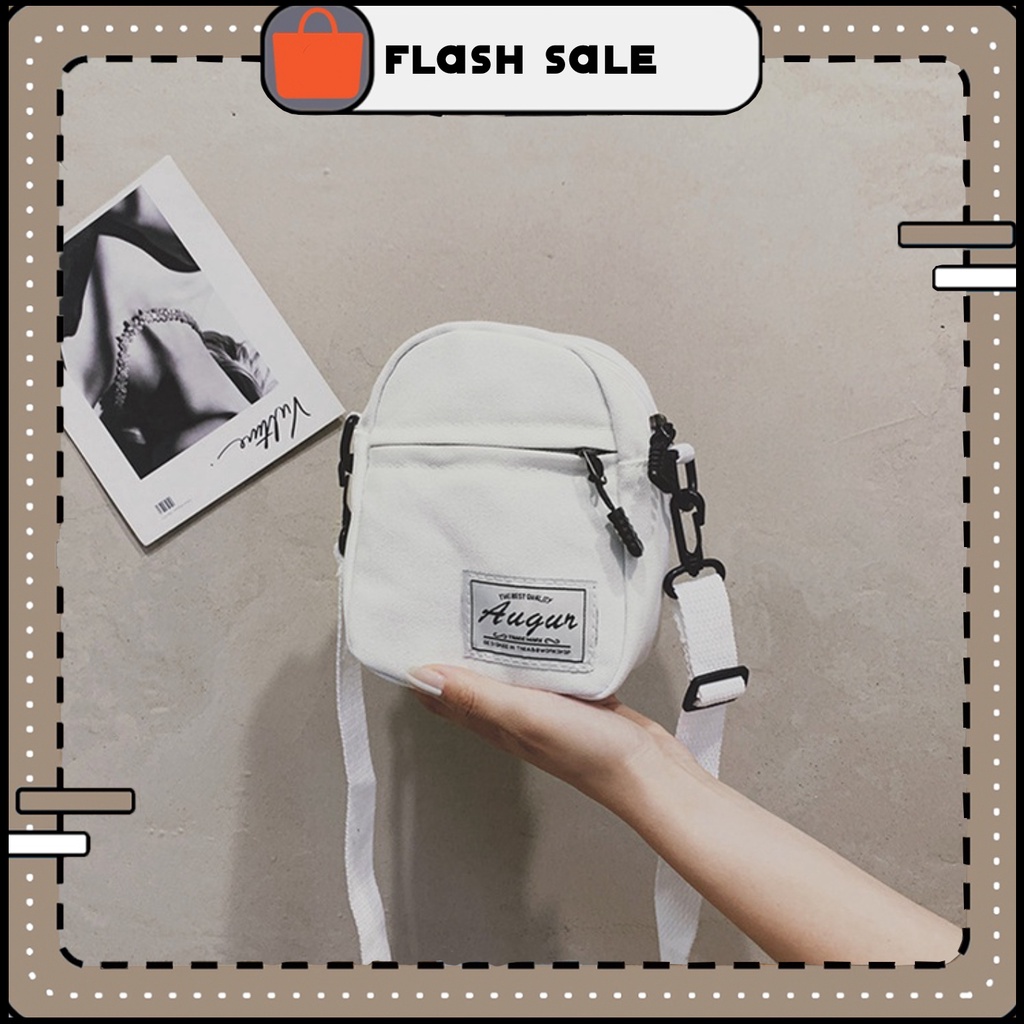 Túi đeo chéo nữ mini messenger chất vải canvas để vừa điện thoại, phụ kiện | T010|royalxuongmay