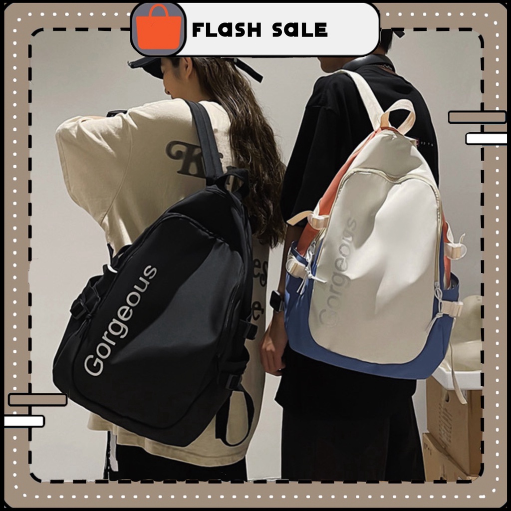 Balo nam nữ ulzzang chống nước, balo nam chống nhăn, ba lô thể thao Goreous hàng Quảng Châu | B