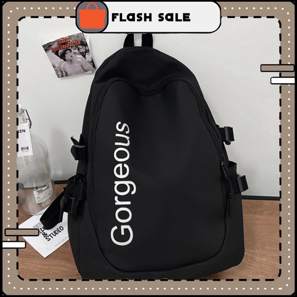 Balo nam nữ ulzzang chống nước, balo nam chống nhăn, ba lô thể thao Goreous hàng Quảng Châu | B