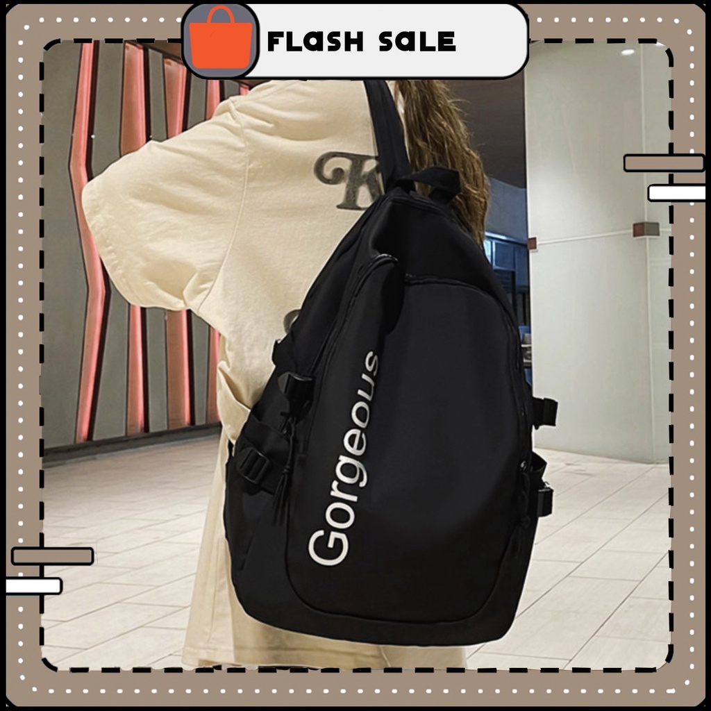Balo nam nữ ulzzang chống nước, balo nam chống nhăn, ba lô thể thao Goreous hàng Quảng Châu | B