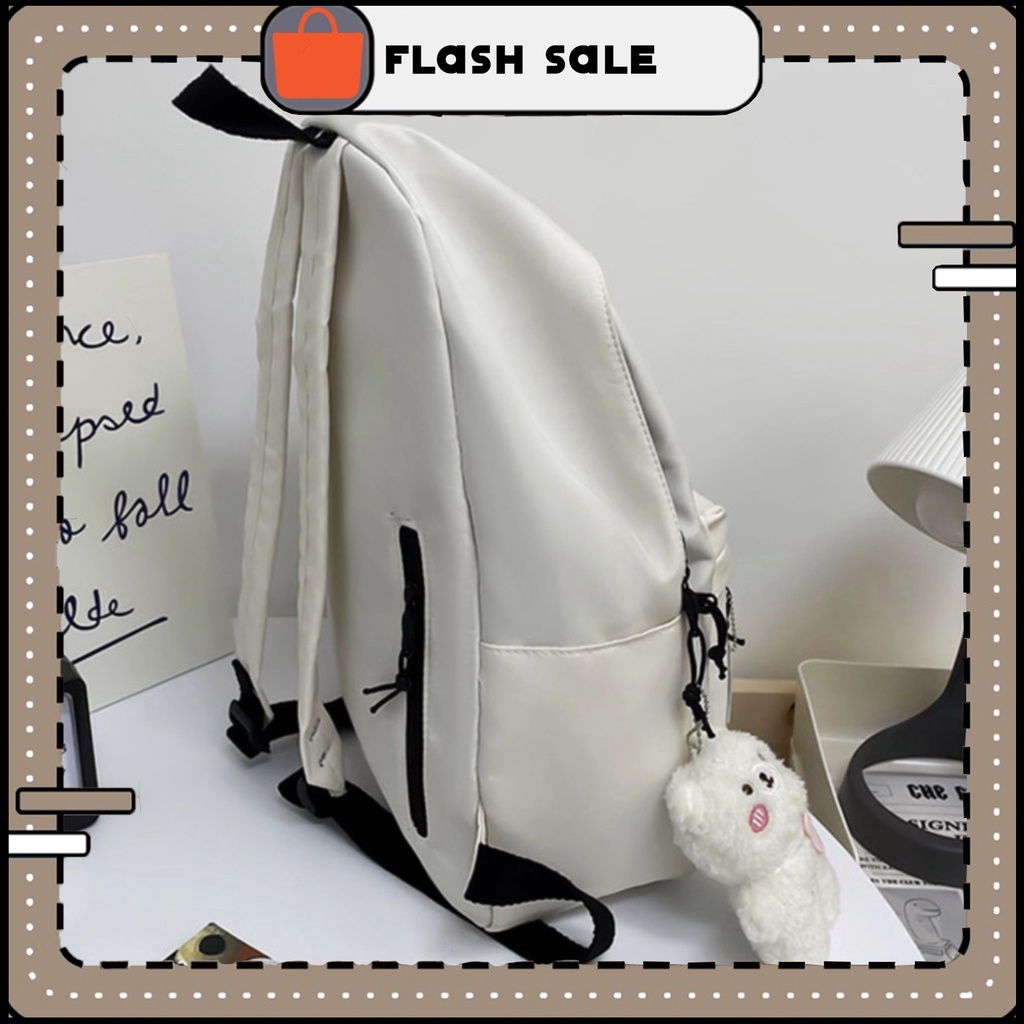 Balo nam nữ ulzzang chống nước, balo nam chống nhăn trơn KHÔNG kèm sticker Quảng Châu | BL011