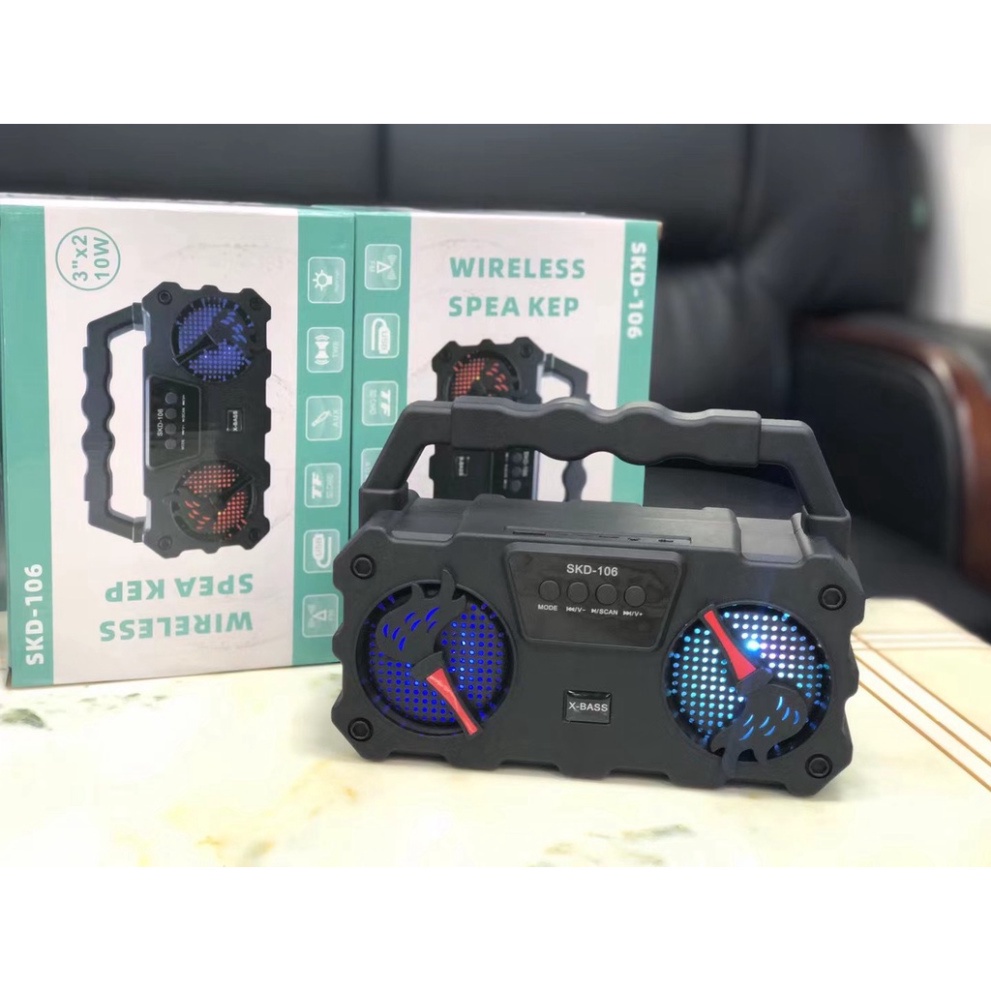 Loa Bluetooth Hát Karaoke SKD -106 Tặng Kèm Mic