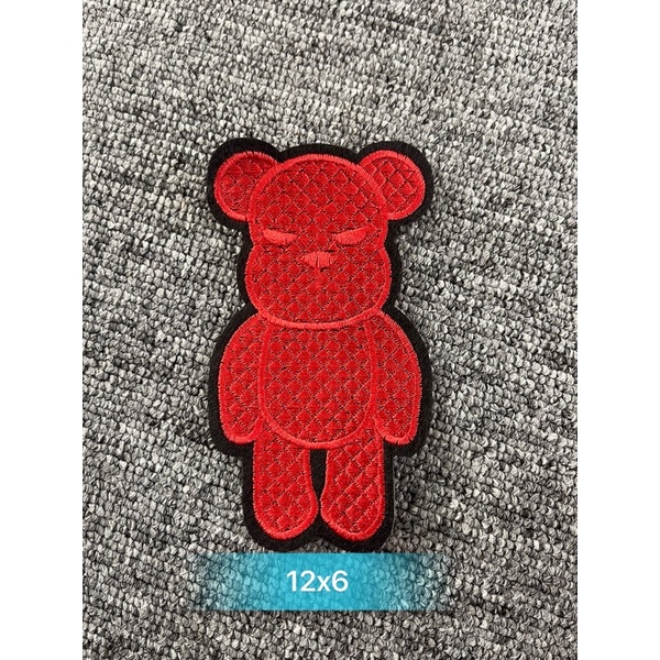 Patch vải ủi nhiệt hình thêu gấu cao cấp