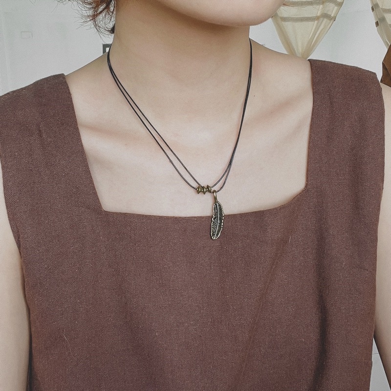 Vòng cổ Shou -  dây chuyền 2 dây mix charm vintage