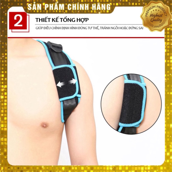 Đai chống gù lưng hàng hiệu Aolikes 3104 nhất định xương đòn giữ thẳng xương cột sống tạo vẻ đẹp chống cận thị pkat8