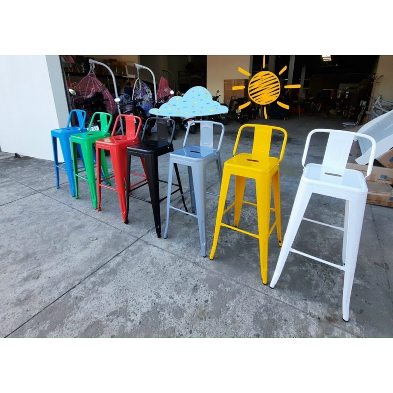Ghế bar sắt cao tolix ngoài trời thanh lý tồn kho