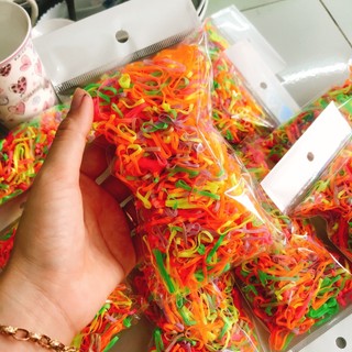 [GIÁ SỈ] Thun cột tóc bịch mix đủ màu 100g/ 500g